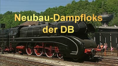 Newly built steam locomotives of the German DB