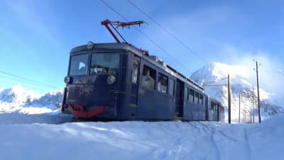 De Mont-Blanc tram in Frankrijk