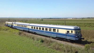 Nostalgische ÖBB treinen in het 'Schweinbarther Kreuz'