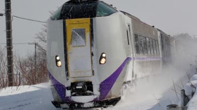 Winter treinen van Japan